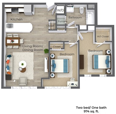 Station Square Mansfield Two Bedroom One Bathroom